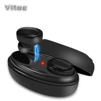 tws wireless earphone 5 0 with mic charging box true wireless mini earbuds stereo music handsfree cordless headset for phone