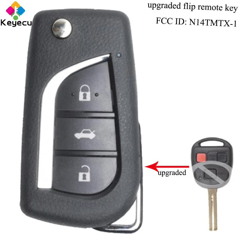 Запасной ключ KEYECU для Lexus RX300 обновленный пульт дистанционного управления