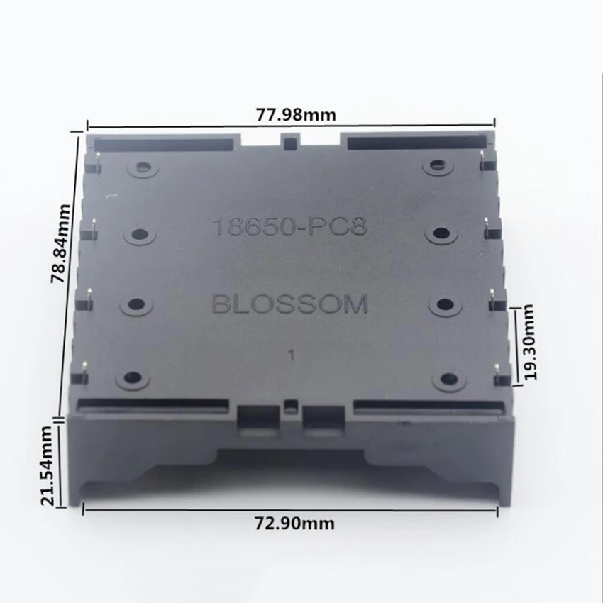 Жесткий держатель для аккумуляторов ABS 18650 1X 2X 3X чехол аккумуляторных батарей