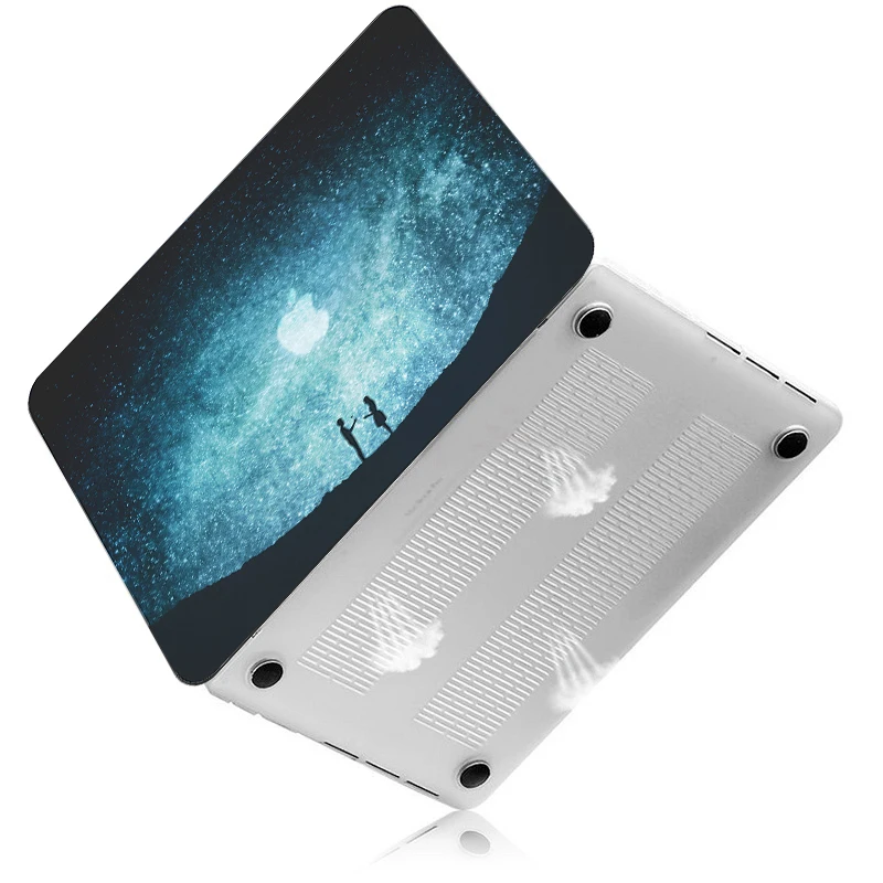Новинка 2019 чехол для планшета жесткий с цветным принтом Apple Macbook Pro Retina Touch Bar Air 11 12