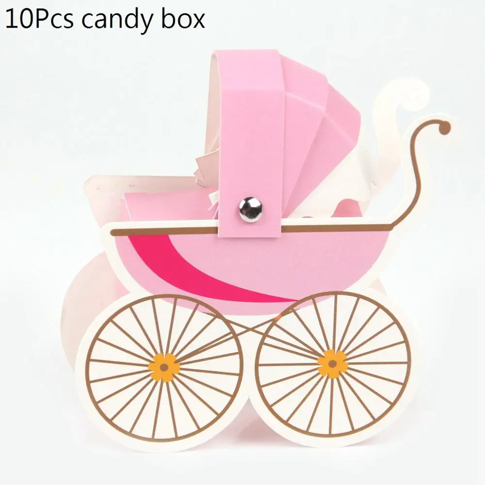 pink candy box QIFU, украшение на 2-й день рождения, голубые вечерние украшения для мальчиков, розовые украшения на день рождения для девочек 2, 2, 2 лет - Цвет: pink candy box