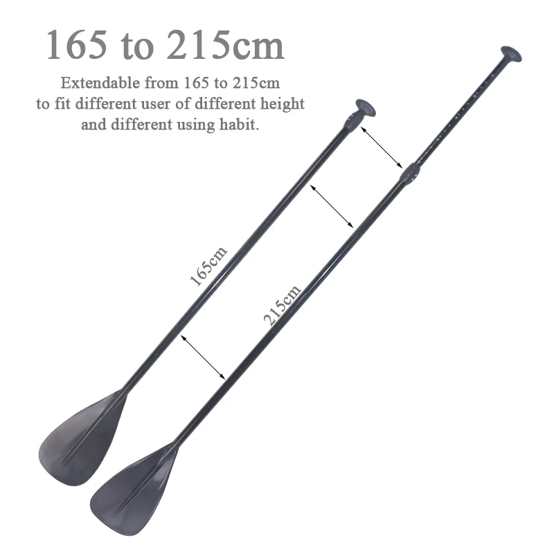 165-215 см SUP черное выдвижное весло SUP стоячая весло доска для серфинга алюминиевая надувная лодка каяк весло
