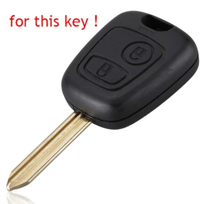 Силиконовый чехол для автомобильного ключа Peugeot 206 307 207 408 Citroen c2 c3 c4 ключа|key case for