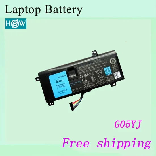 Горячая Распродажа G05YJ Оригинальный аккумулятор для ноутбука DELL Alienware M14X R3 R4|battery