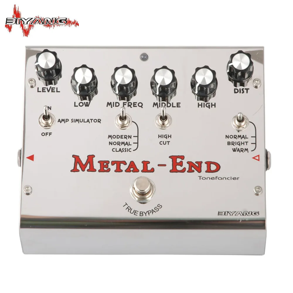 Biyang Tonefancier Metal End Pro 18 режимов искажений педаль эффектов для электрогитары True Bypass New