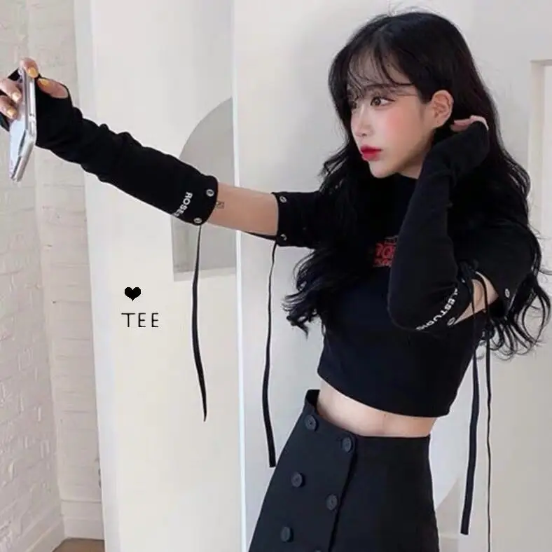 Kpop со Yea Ji same 2021 летняя Корейская Ретро футболка в стиле Харадзюку крутая Женская