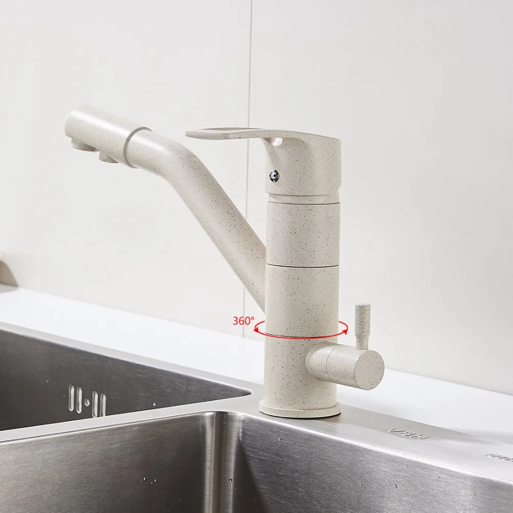 Высококачественный латунный корпус FLG цвета хаки кухонный смеситель для