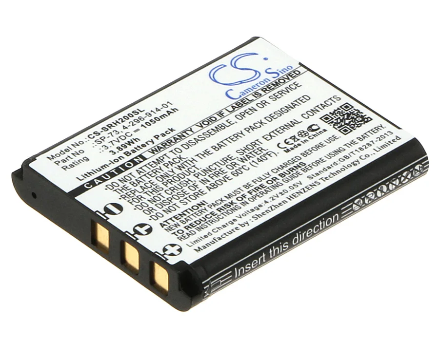 Аккумулятор для Sony 4 296 914 01 SP73 SP 73 1050 мАч/3.89Wh|Цифровые аккумуляторы| |
