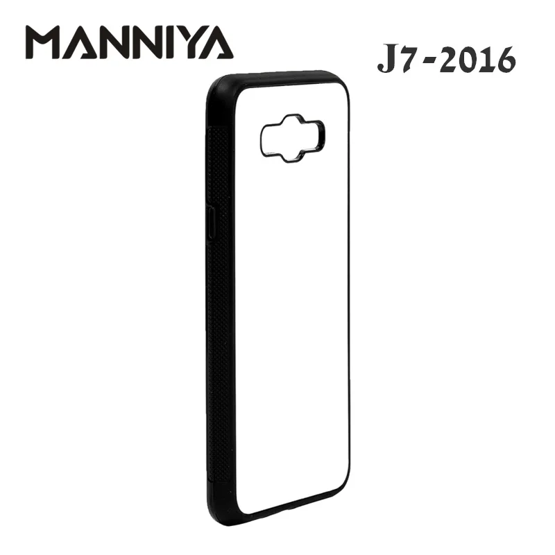 Manniya Blank резина для сублимации ТПУ чехол для Samsung Galaxy J3 J4 J5 J6 J7 J8 с Алюминий вставки 10 шт./лот