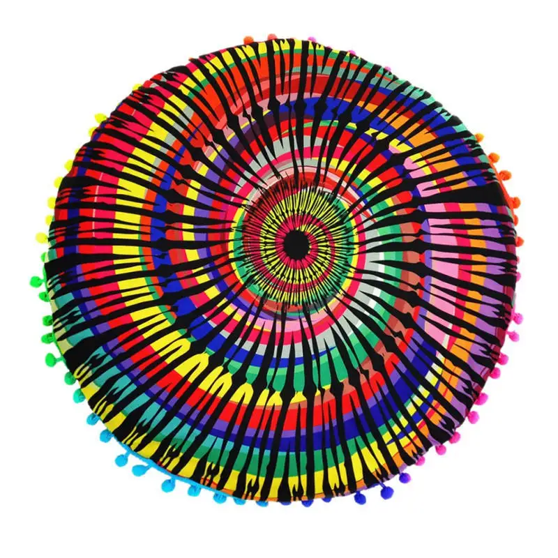 3 Наволочки для подушек индийская Мандала богемные наволочки для дивана и автомобиля наволочки для подушек напольный чехол для подушек круглая наволочка - Цвет: 3