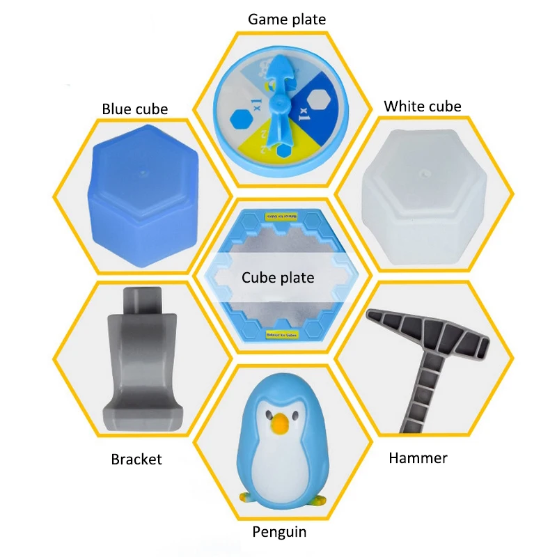 Funny Toy Ice Breaking Save The Penguin Kids Educational Desktop Game Anti Stress Toys for Children Parents Play Novelty Gift | Игрушки и