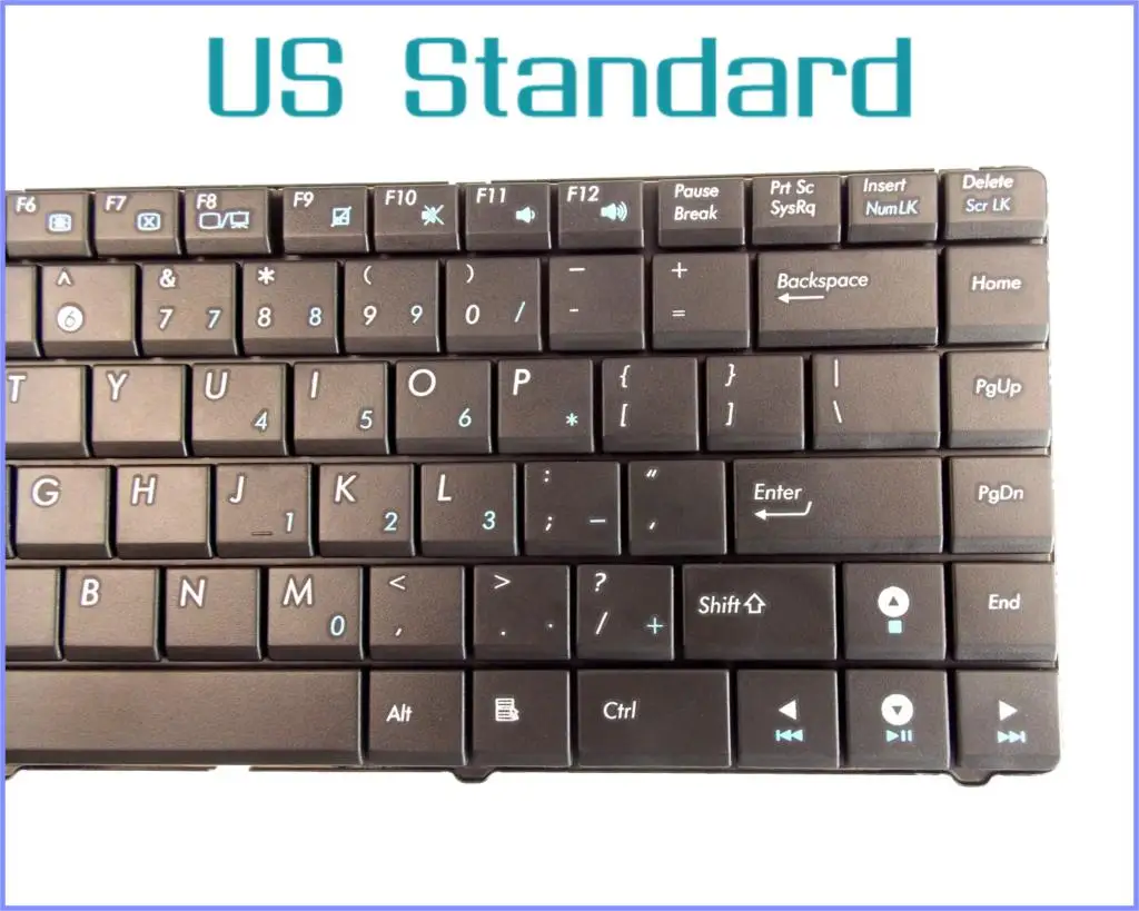 

US English Version Keyboard for ASUS K40 K40AB K40AN K40E K40IJ K40IN K40IL K40IP A41 A41ID A41IE A41IN Laptop