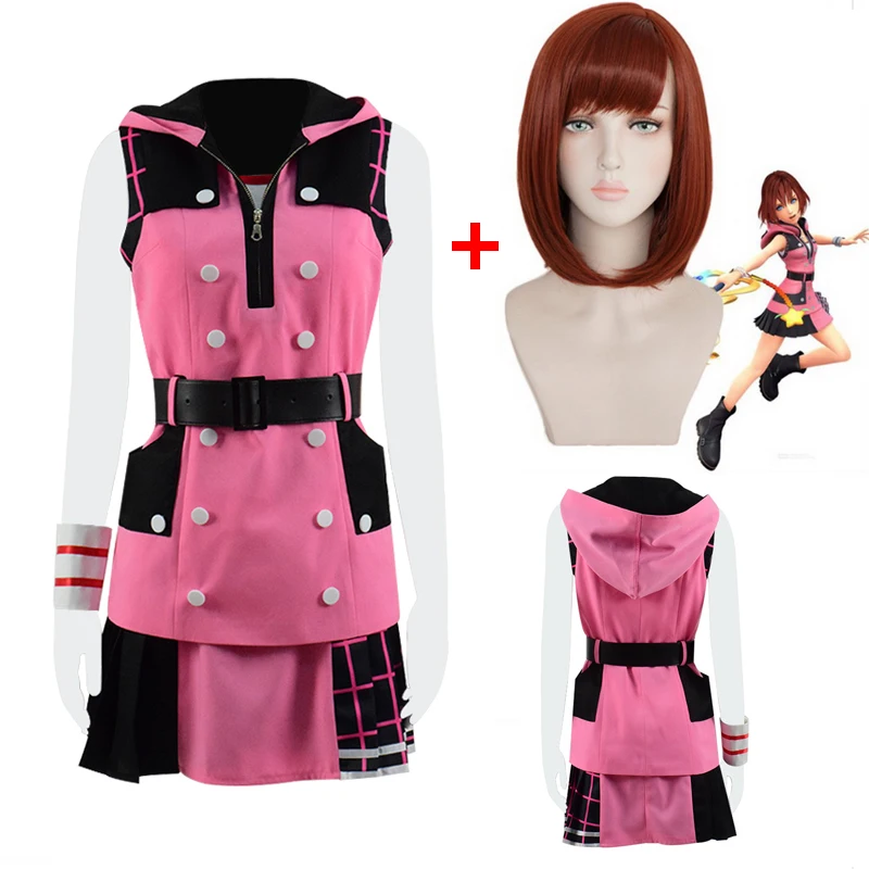 Индивидуальный заказ игры Kingdom Hearts 3 Dream Drop расстояние Косплэй Кайри розовое