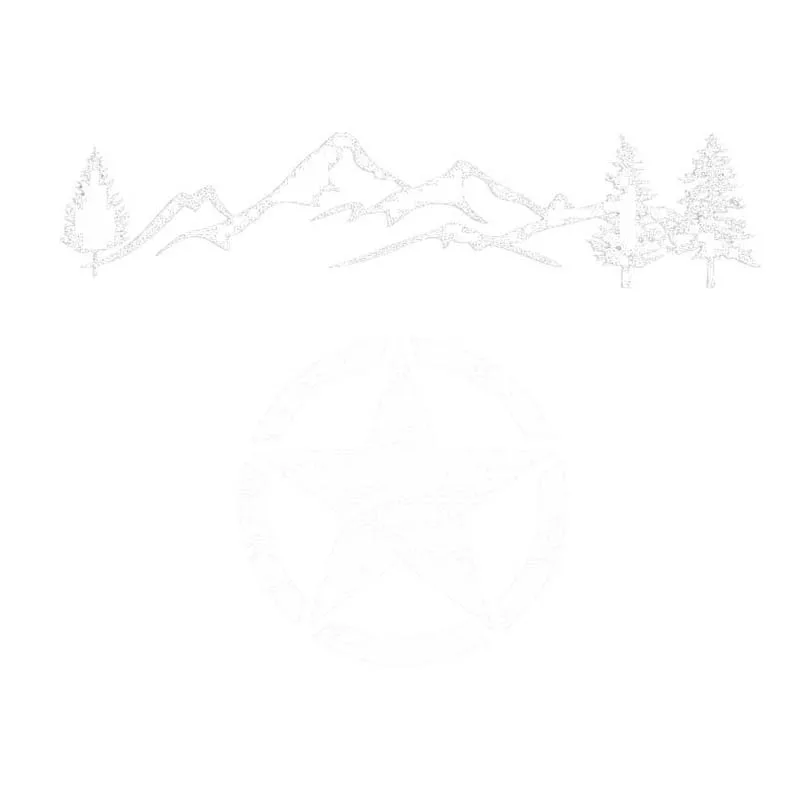 2019 Автомобильная наклейка звезда дерево Гора универсальная без выцветания