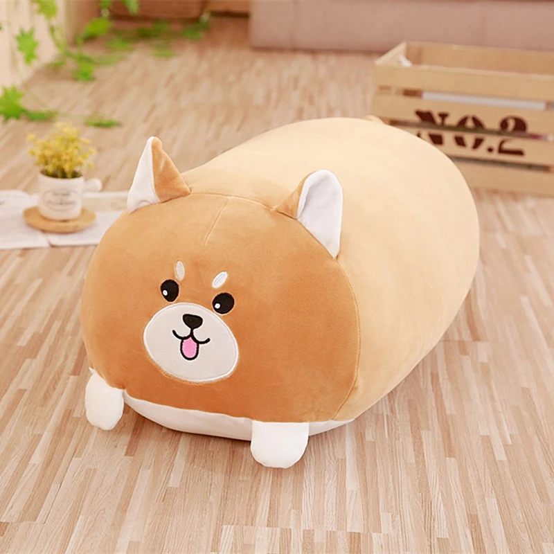 60cm Cute Cushion Dog Pillow Animal Cushions Cartoon Plush Toy Stuffed Shiba Pillows Kids Birthyday Gift for Children Drop ship | Дом и сад