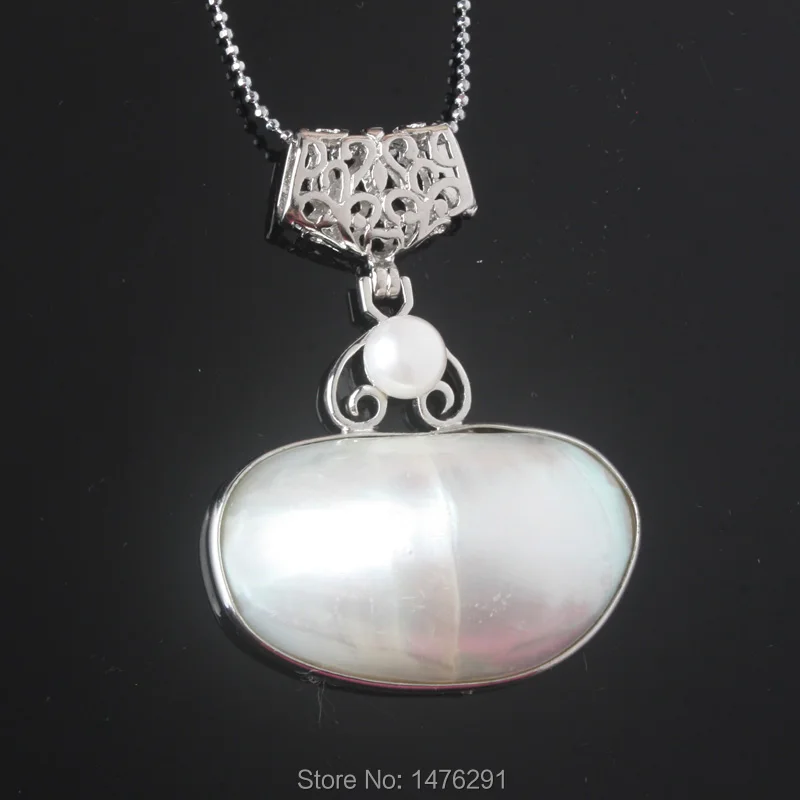 1 шт. Очаровательная подвеска из натурального белого раковины и