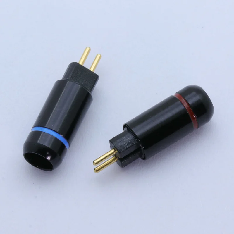 2 шт. 2pin разъем для наушников обновленный кабель DIY MMCX Jack аудиоразъем черная пара