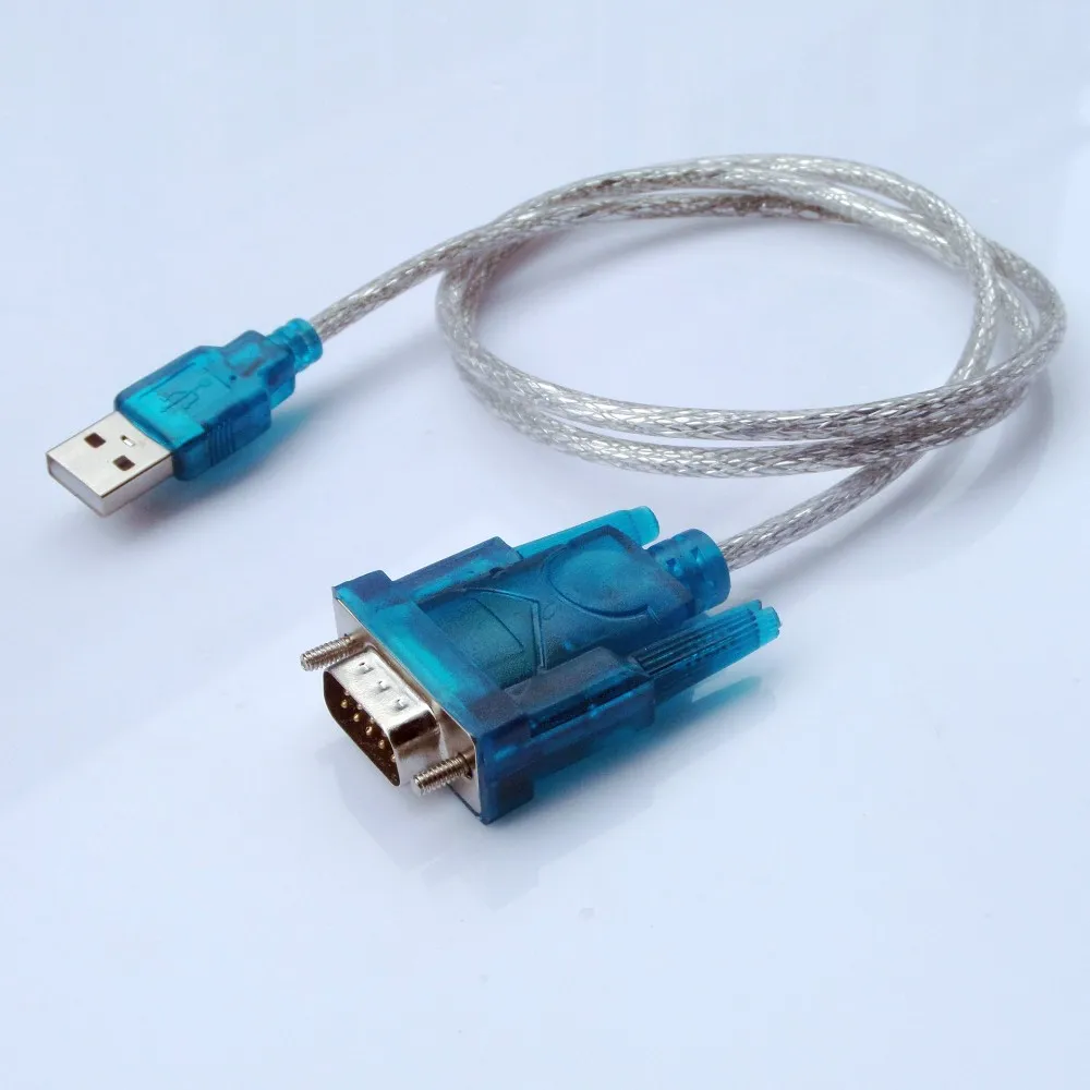 Новинка 500 шт. Последовательный КПК CH340 с портом USB на RS232 COM 9-контактный кабель DB9