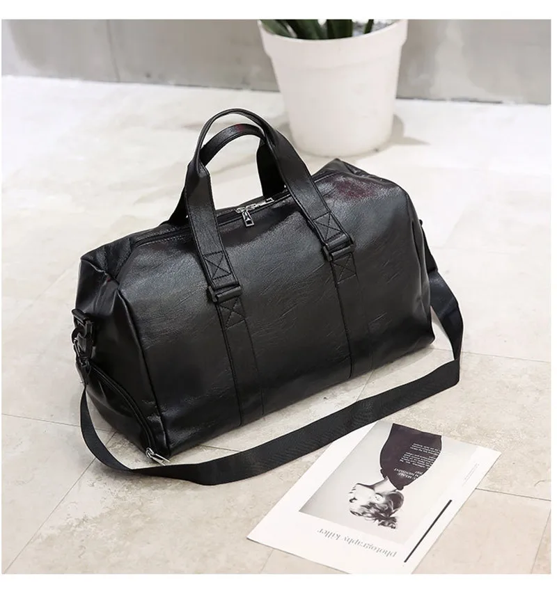 Для мужчин Дорожная сумка, чемодан PU Duffle Сумки Большой ёмкость дорожная сумка водостойкие выходные большой мешок для женщин