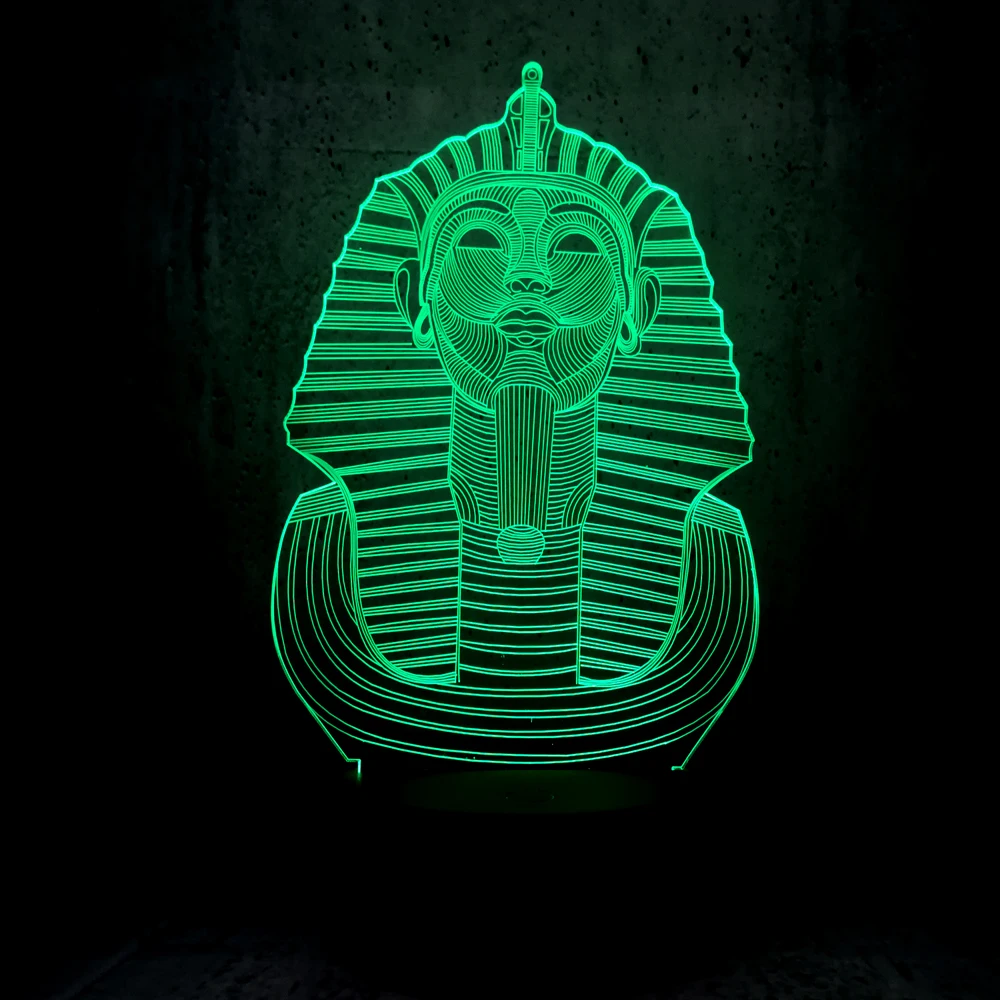Новый 3d Сфинкс Usb Rgb Светодиодный Ночник светильник многоцветный меняющийся