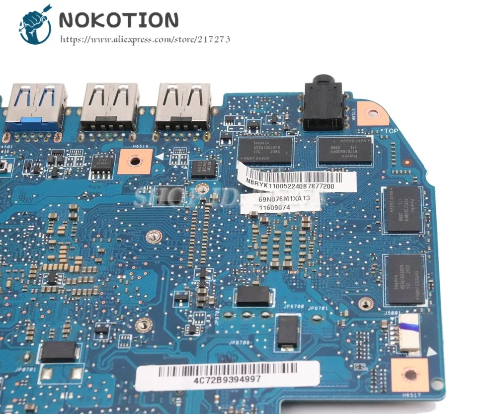 NOKOTION материнская плата для ноутбука acer aspire M3-581 M3-581TG NB. RYK11.005 NBRYK11005 i5-2467M Процессор DDR3 GT640M