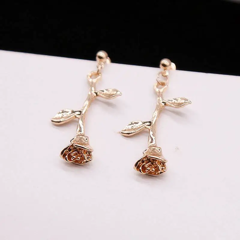 LUKENI Fashion Rose Flower Charm Pendant Necklaces for Women Girls Gift Gold Mujer Chains Boho Plant Statement Jewelry Collare | Украшения