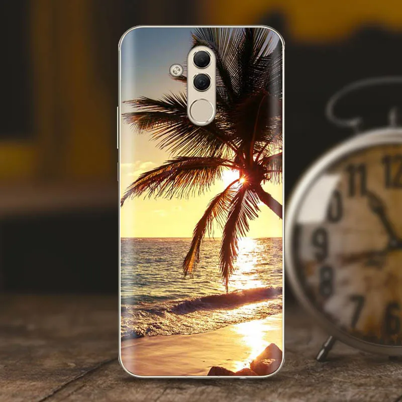 For Huawei mate 20 lite Case Fashion soft TPU print painted mobile phone case Fundas Coque |