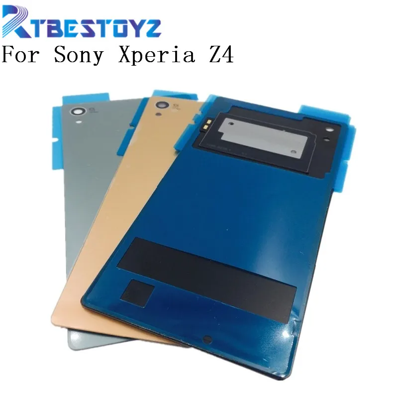 RTBESTOYZ Задняя стеклянная крышка батарейного отсека для Sony Xperia Z4 Z3 + Plus E6553 задняя