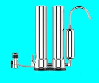 new water filter3 stages countertop tap filter 304 stainless steel water purifier with direct dirnking water solution