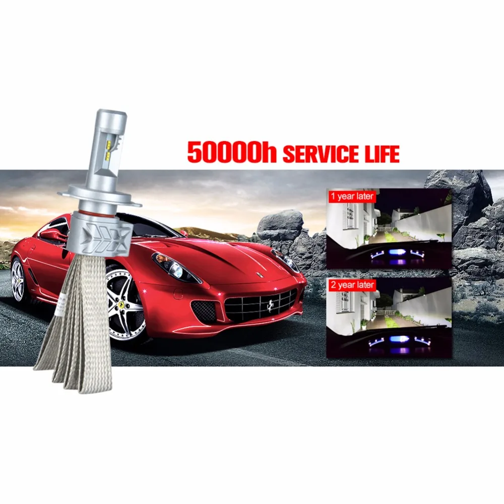 Aceersun супер яркие фары автомобиля H7 светодиодный H4 9006/HB4 9005/HB3 H11 лампы авто спереди