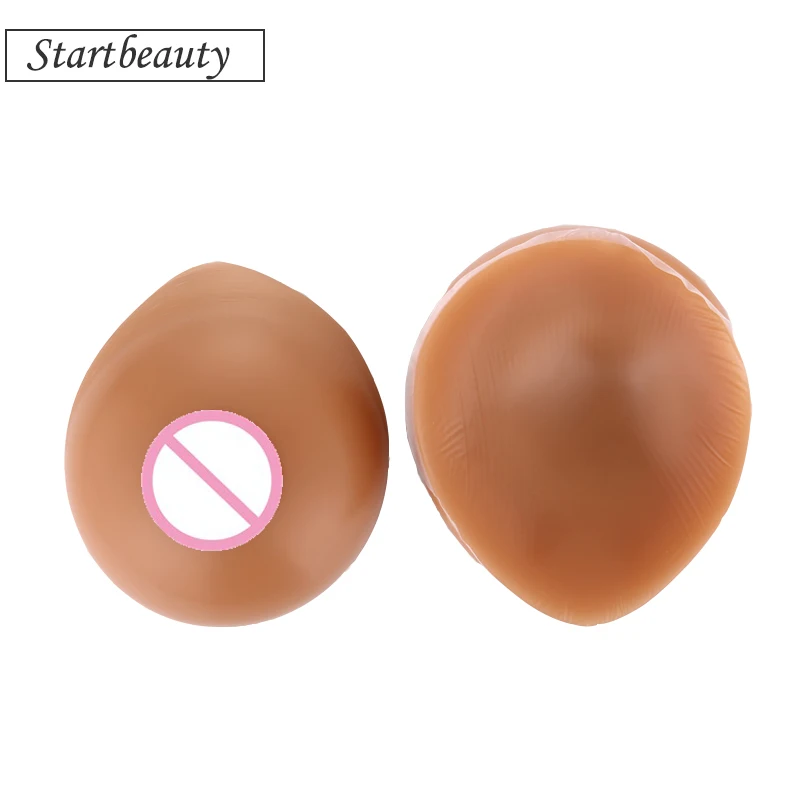 1200g a pair D Cup africa Silicone Breast Artificial dark Boobs Forms Transvestites Enhancer Insert crossdresser |