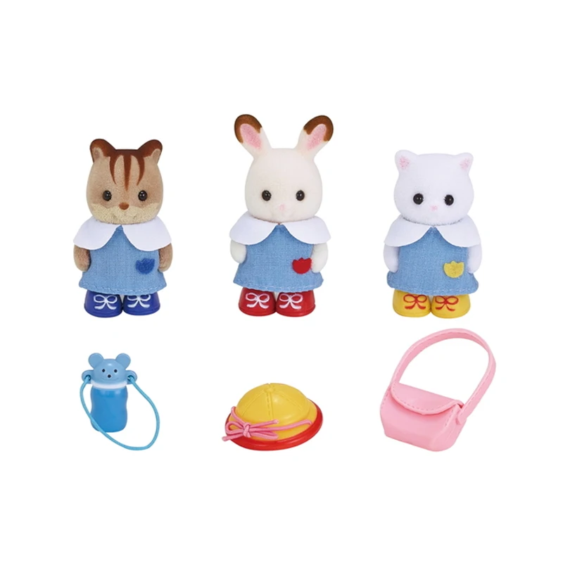 Sylvanian Family кукольный домик с пушистыми животными 3 шт. детский набор друзьями и