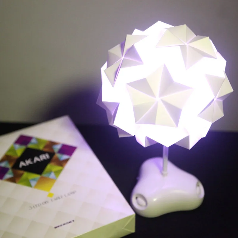 Наука для взрослых DIY красочный светильник в виде оригами LED двойной режим