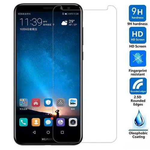 Закаленное стекло 2.5D 9H для Huawei Nova 2i защитная пленка Взрывозащищенная Защита ЖК