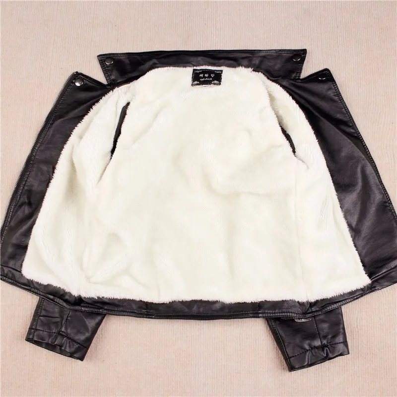 Г. Красивая мотоциклетная куртка из искусственной кожи черная Вельветовая детская одежда из искусственной кожи Топ для От 3 до 13 лет, пальто для мальчиков и девочек-подростков