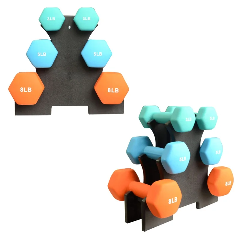 Weight Lifting Dumbbell Rack Stand Support Floor Bracket Home Exercise Equipment | Спорт и развлечения