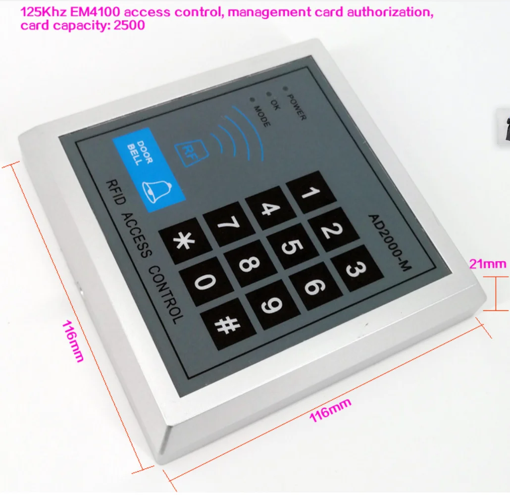 Автономный RFID наборы контроллеров доступа с 10 шт. клавиатурой для системы дверного замка 3 способа доступа