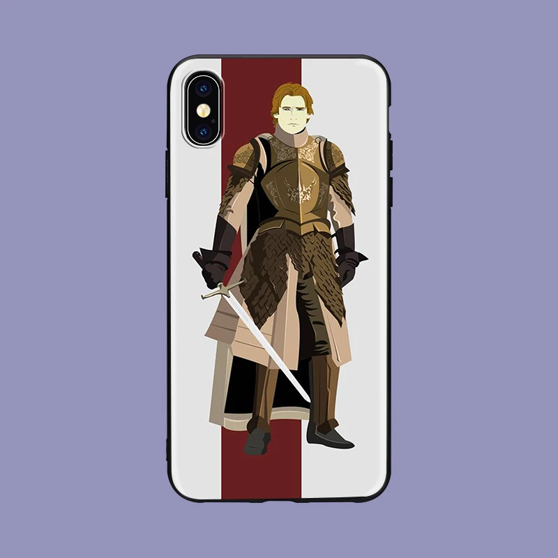 Jaime Lannister Game of Throne GOT мягкое Силиконовое стекло для iPhone X XS XR Max 5 5S 8 8plus 7 7plus 6s Plus чехол