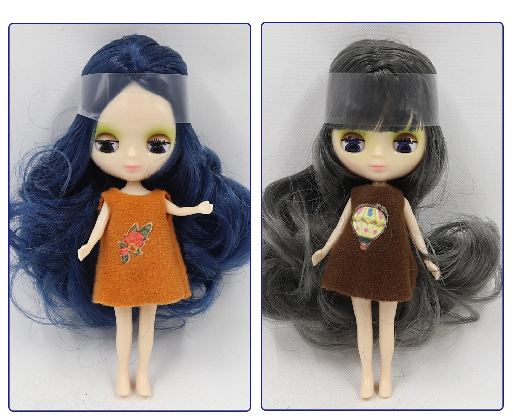 Фабрика blyth мини-кукла 10 см BJD нормальная кукла тела, случайное платье