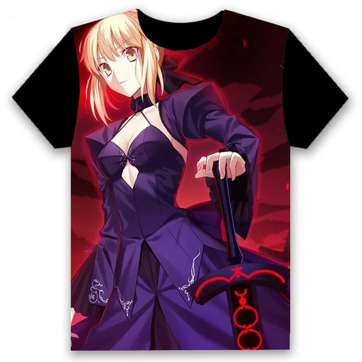 5 Футболка аниме-игра Fate Grand Order saber Jeanne d'Arc(Alter) косплей короткий рукав для женщин и мужчин черная футболка повседневные летние топы - Цвет: 5