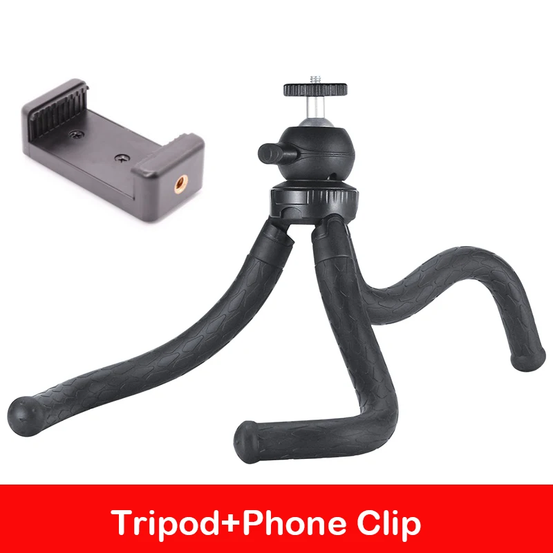 Tripod Ulanzi Octopus Гибкий штатив для смартфона, штатив с держателем для телефона для iPhone X XS Max 8 huawei samsung Gopro 7 6 5 - Цвет: Tripod