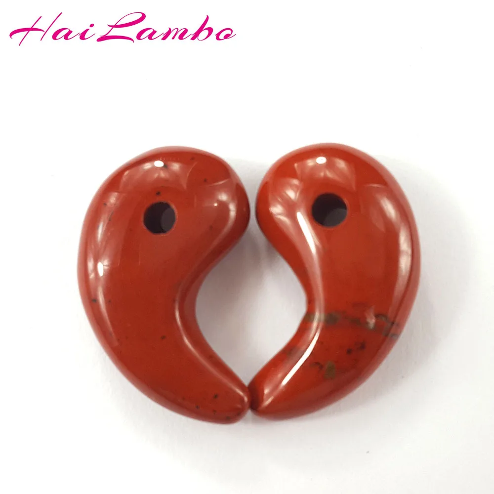 

5pcs HaiLambo Handmade Rainbow Stone Carved Magatama Pendant Comma Beads Classic for Making Jewelry Bead Pendants for Gift GY04#