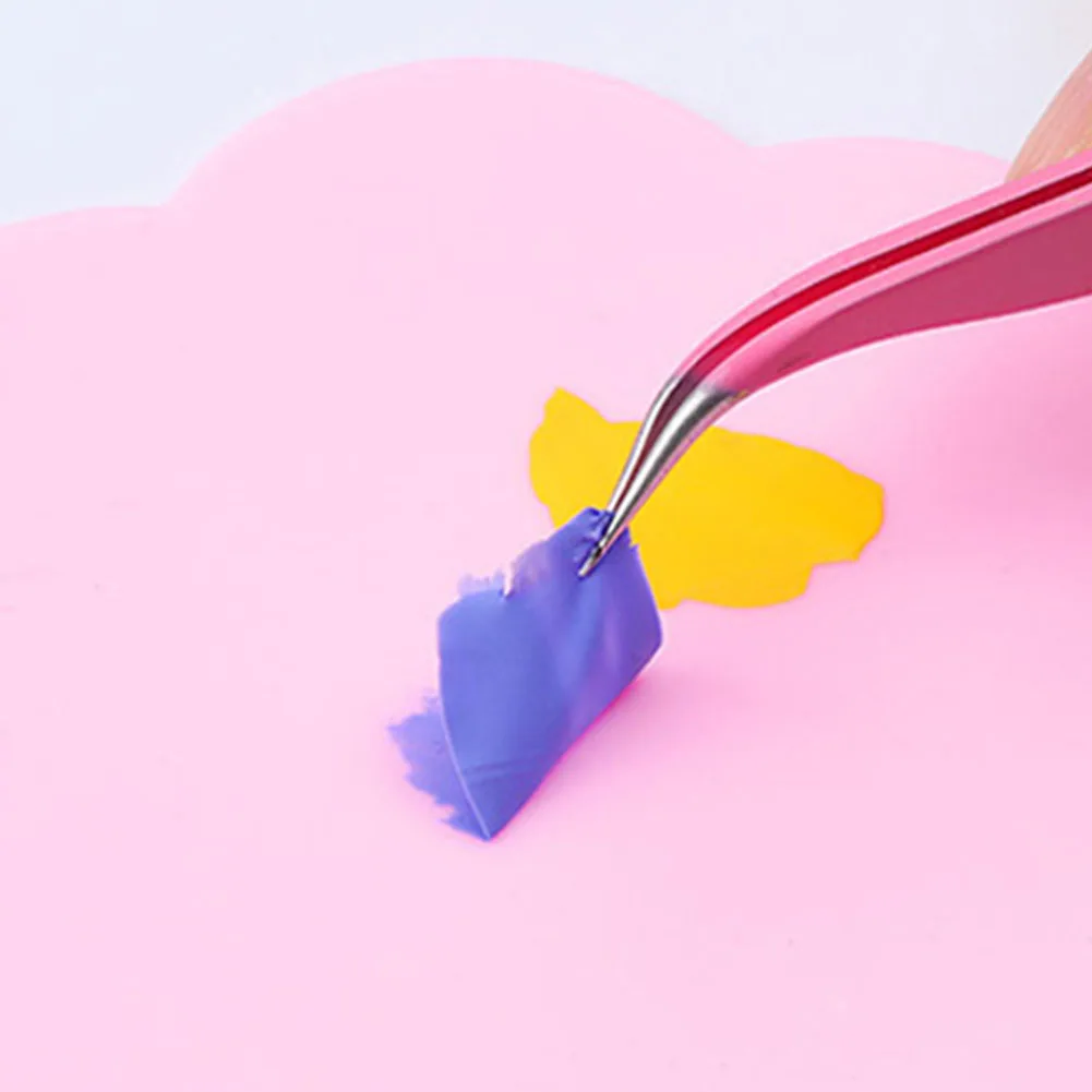 2 шт. силиконовых кейсов для смешивания Бабочка Круглый палета рисования