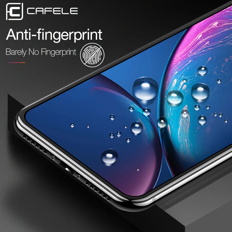 Cafele полное покрытие стекло для iPhone X XR XS MAX 8 plus 7 6 защита экрана Закаленное стекло пленка для iPhone xs x HD Прозрачная
