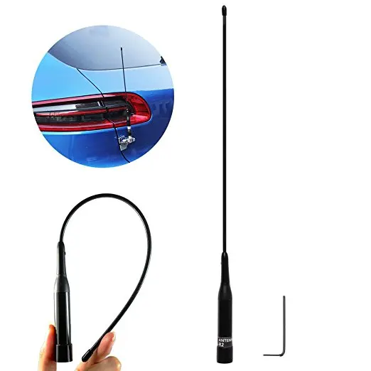 Abbree NL-R2 Двухдиапазонная VHF/UHF 144/430MHz Мобильная радиоантенна NLR2+ магнитное крепление(диаметр основания: 9 см) 5 м кабель для мобильного радио