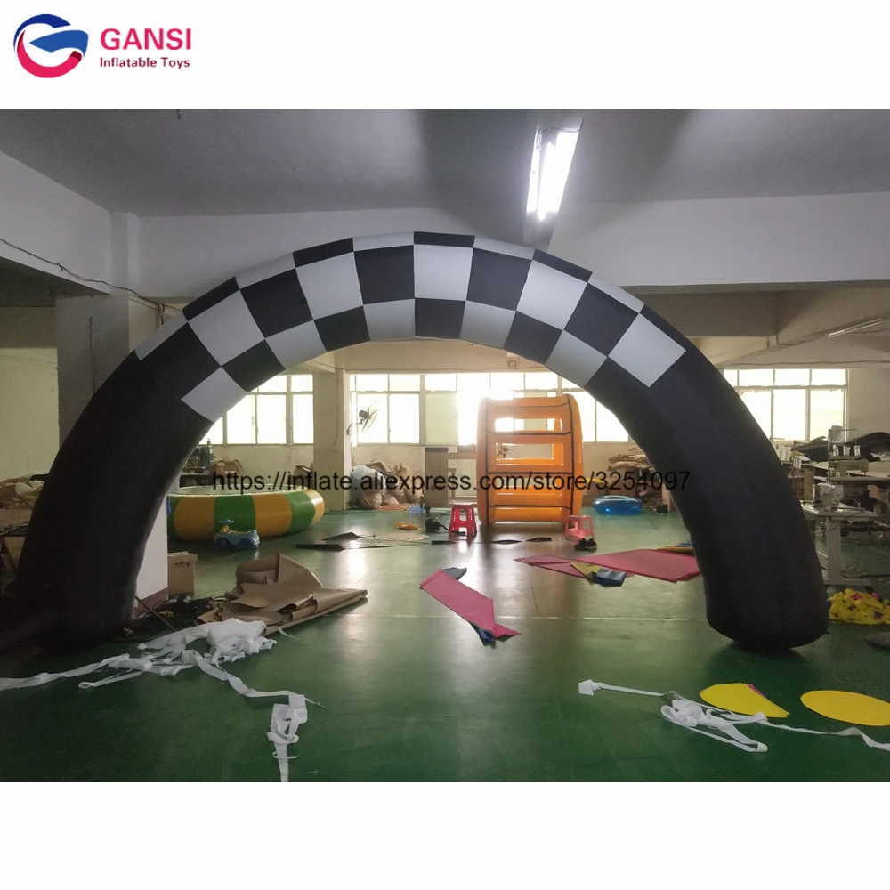 Наружная дешевая надувная Рекламная Арка 6m span финишная арка для беговой игры |