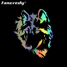 Забавные наклейки и для автомобиля с изображением волка tangcredy