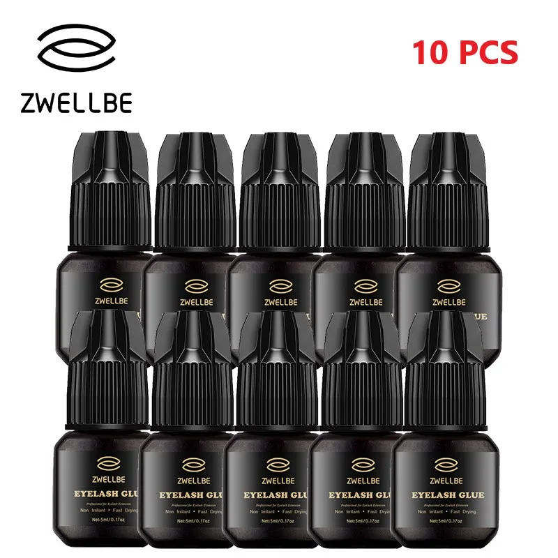 Zwellbe 10 шт. 5 мл клей для наращивания ресниц 1 3 секунды быстрое высыхание