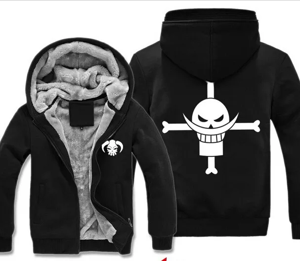 One Piece Japan Anime Luffy Chopper Print Cosplay Jacket Winter Men Women Plus Velvet Coat Thicken Zipper Hoodies Sweatshirt 6XL | Мужская