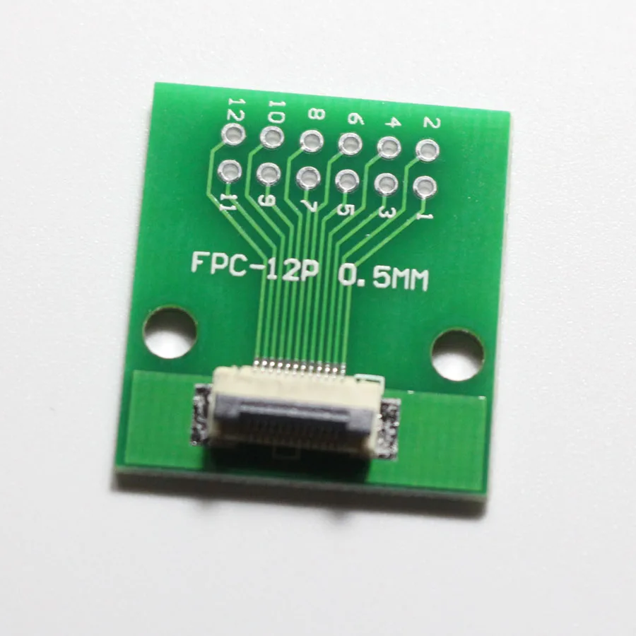 1 шт. 12P FFC FPC адаптер PBC с покрытием 0 5 мм/1 мм Шаг откидной крышки до 2 54 12 контактов